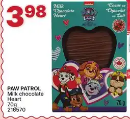 Rossy PAW PATROL Milk chocolate Heart offer