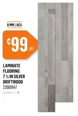 Canac LAMINATE FLOORING 7 ½ IN SILVER DRIFTWOOD offer