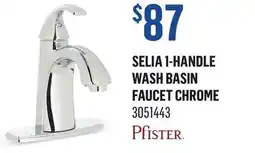 Canac PFISTER SELIA 1-HANDLE WASH BASIN FAUCET CHROME offer