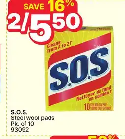 Rossy S. O. S. Steel wool pads offer