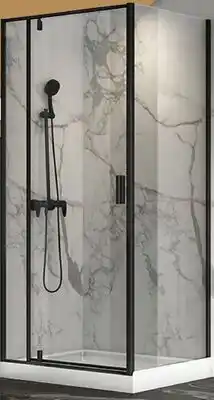 Canac TASSILI SUPRA LABRADOR CORNER SHOWER BLACK CONTOUR 40 IN X 32 IN offer