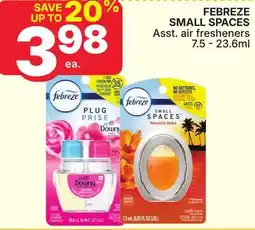 Rossy FEBREZE SMALL SPACES Asst. air fresheners offer