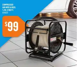Canac COMPRESSED AIR HOSE & REEL 1/4 IN. X 100 FT offer