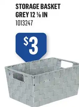 Canac STORAGE BASKET GREY 12 1/8IN offer