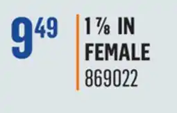 Canac TRAILER HITCH BALL 17/8 IN FEMALE offer