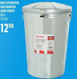 Canac MULTIPURPOSE GALVANISED CONTAINER 25L offer