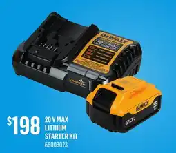 Canac DEWALT 20 V MAX LITHIUM STARTER KIT offer