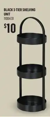 Canac Black 3-Tier Shelving Unit offer