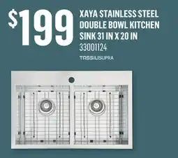 Canac Xaya Stainless steel Double Bowl Kitchen Sink offer