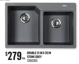 Canac Bowl Kitchen Sink Stone Grey offer
