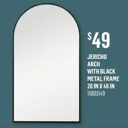 Canac Jericho Arch Mirror with Black Metal Frame 26in. x 46in offer