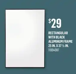 Canac rectangular Mirror with Black Aluminum Frame 25 in. x 37 1/2 in offer