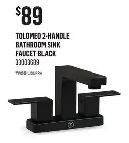 Canac Tolomeo 2-handle Bathroom Sink Faucet Black offer