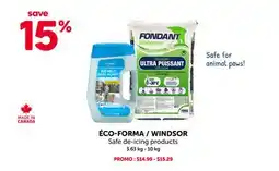 Mondou ÉCO-FORMA / WINDSOR Safe de-icing products offer