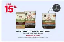 Mondou LIVING WORLD / LIVING WORLD GREEN All bedding for small animals offer