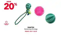 Mondou PAWTEK Dental toys for dogs offer