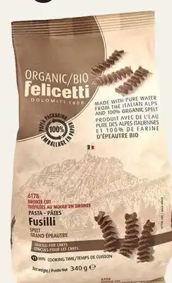 Avril Pâtes bios offer