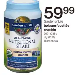 Avril boisson fouettée crue bio offer