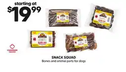 Mondou SNACK SQUAD Bones and animal parts for dogs offer