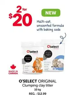 Mondou O'SELECT ORIGINAL Clumping clay litter offer