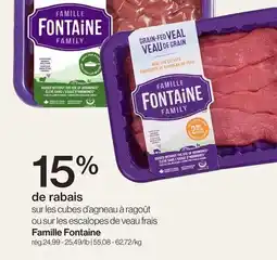 Avril Cubes d'agneau à ragoût ou sur les escalopes de veau frais offer