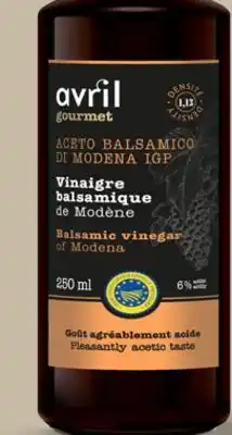 Avril vinaigre balsamique de Modène offer