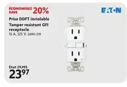 Home Hardware Prise DDFT inviolable offer