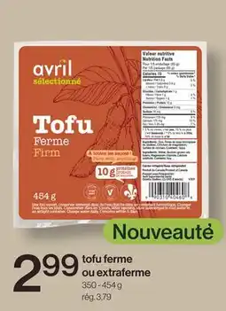 Avril Tofu ferme ou extraferme offer