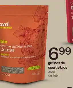 Avril graines de courge bios offer