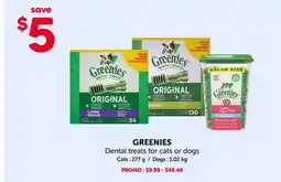 Mondou GREENIES Dental treats for cats dogs offer