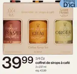 Avril Coffret de sirops à café offer