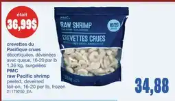 Wholesale Club CREVETTES DU PACIFIQUE CRUES, 16-20 par lb offer