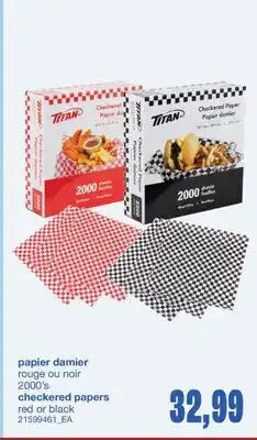 Wholesale Club PAPIER DAMIER, 2000's offer