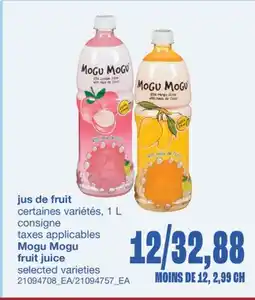 Wholesale Club JUS DE FRUIT offer