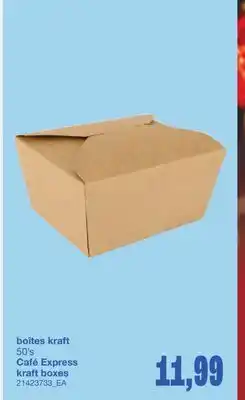 Wholesale Club BOÎTES KRAFT 50'S offer