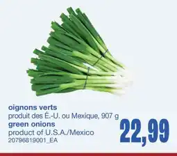 Wholesale Club OIGNONS VERTS offer