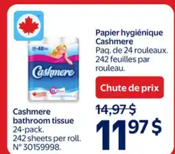 Walmart Cashmere bathroom tissue offer