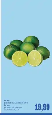 Wholesale Club LIMES, 54's offer