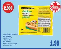 Wholesale Club SAUCISSES FUMÉES AU POULET, 450 G 12's offer