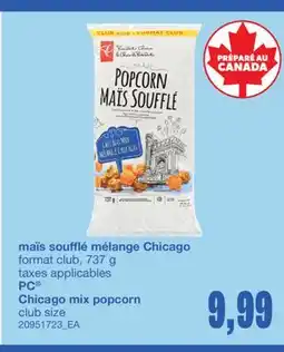 Wholesale Club MAÏS SOUFFLÉ MÉLANGE CHICAGO offer