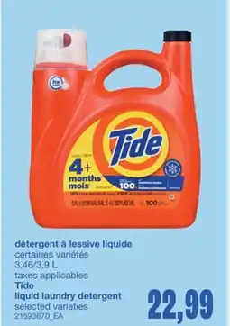 Wholesale Club DÉTERGENT À LESSIVE LIQUIDE, 3,46/3 offer