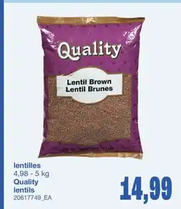 Wholesale Club LENTILLES offer