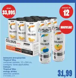 Wholesale Club BOISSONS ÉNERGISANTES TROPICAL VIBE offer