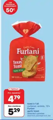 Wholesale Club TOAST À L'AIL, 16'S offer