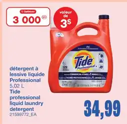 Wholesale Club DÉTERGENT À LESSIVE LIQUIDE PROFESSIONAL TIDE offer