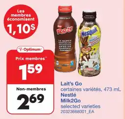 Wholesale Club LAIT'S GO offer