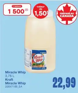 Wholesale Club MIRACLE WHIP KRAFT offer