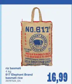 Wholesale Club RIZ BASMATI offer