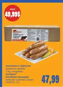 Wholesale Club SAUCISSES À DÉJEUNER offer
