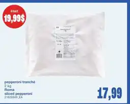 Wholesale Club PEPPERONI TRANCHÉ offer